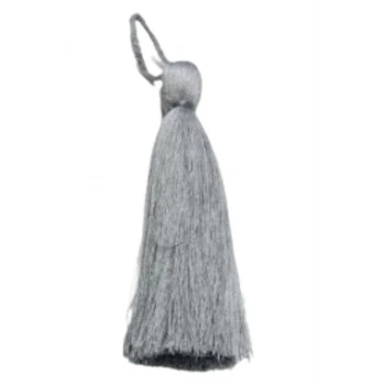 Püskül Tekli 10 cm 1 Adet Gri