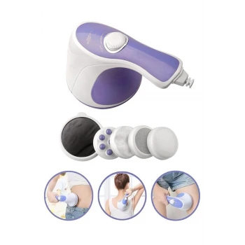 Super Tone Çok Fonksiyonlu 5 Başlıklı Masaj Aleti