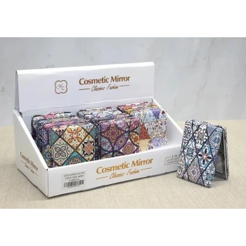 Taşlı El Aynası Dikdörtgen Kalın