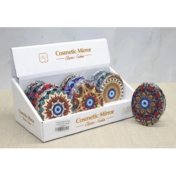 Taşlı El Aynası Oval İnce