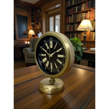 Time Art 25 x 20 Eskitme Metal Masa Saati