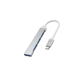 Type-C USB Çoklayıcı Hub | 1x USB 3.0 + 3x USB 2.0 | Yüksek Hızlı Dönüştürücü Adaptö