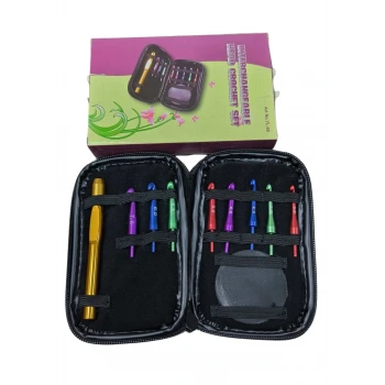 Ucu Değiştirilebilir Yün Tığ Set 9  Adet