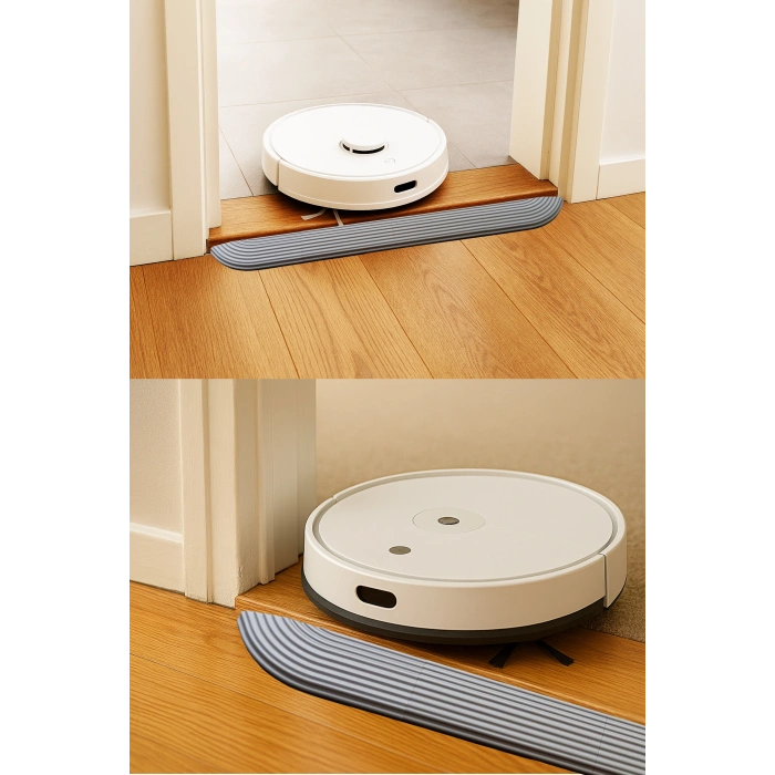 1.6 cm x 70 cm Robot Süpürge Kapı Eşik Rampası Gri