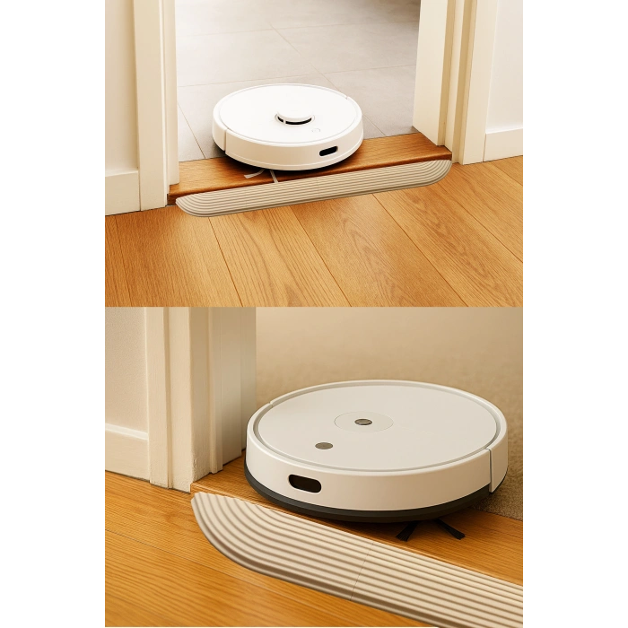 1.6 cm x 85 cm Robot Süpürge Kapı Eşik Rampası Bej