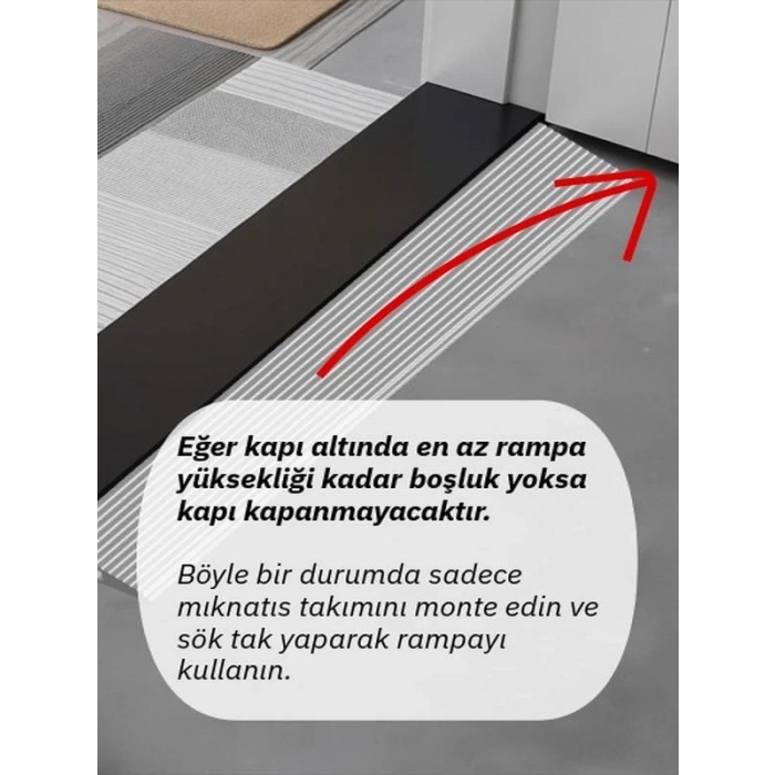 1.6cm Robot Elektrikli Süpürge Rampası Kapı Eşik Rampası