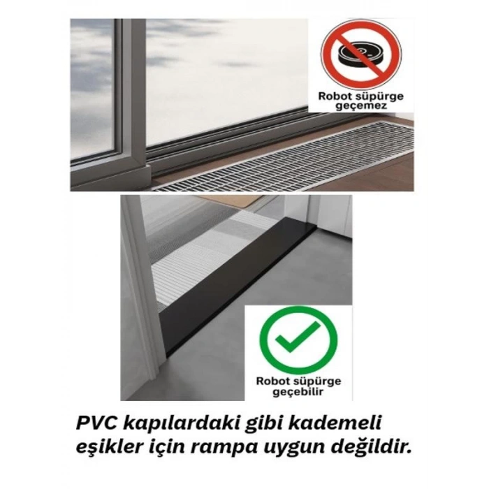 1.6cm Robot Elektrikli Süpürge Rampası Kapı Eşik Rampası
