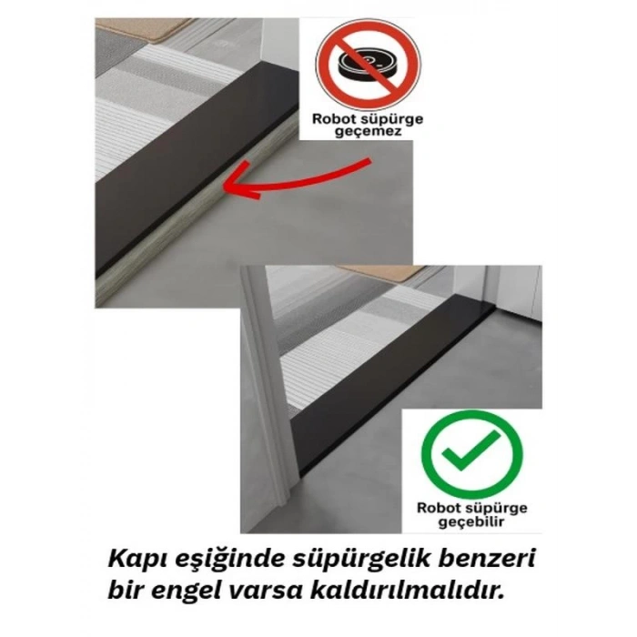 1.6cm Robot Elektrikli Süpürge Rampası Kapı Eşik Rampası