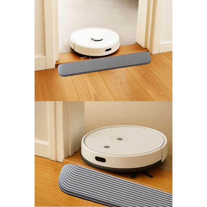 3.5 cm x 85 cm Robot Süpürge Kapı Eşik Rampası Gri