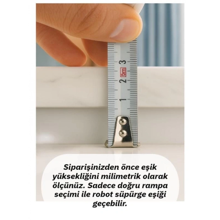 5cm Robot Elektrikli Süpürge Rampası Kapı Eşik Rampası