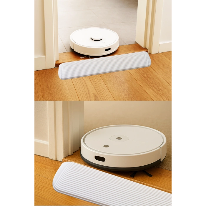 4 cm x 70 cm Robot Süpürge Kapı Eşik Rampası Beyaz