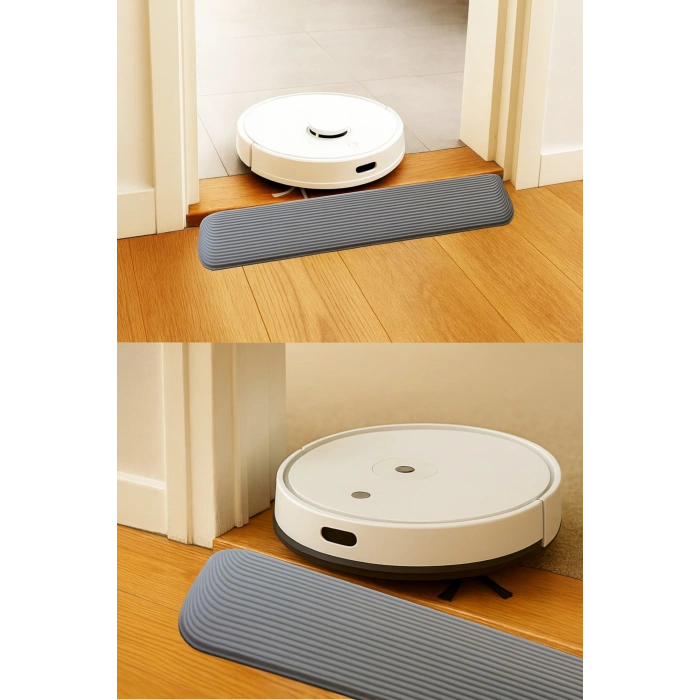 4 cm x 85 cm Robot Süpürge Kapı Eşik Rampası Gri