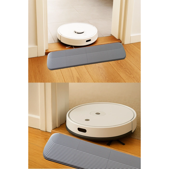 5 cm x 85 cm Robot Süpürge Kapı Eşik Rampası Gri