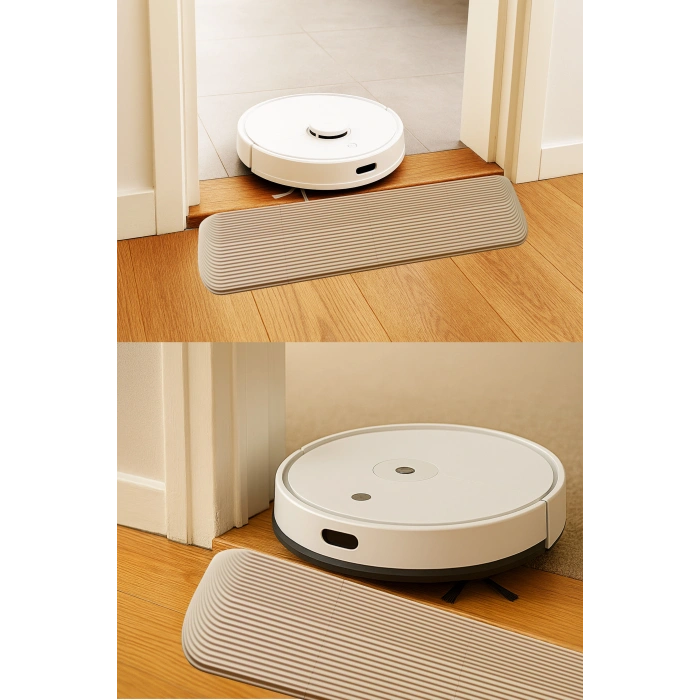 5 cm x 85 cm Robot Süpürge Kapı Eşik Rampası Bej