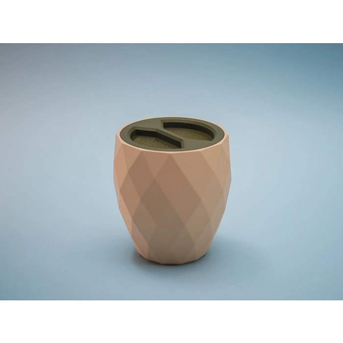 Kapaklı Taşınabilir Kuruyemiş Kabı (Kabuk Ayırma Bölmeli)