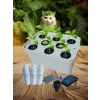 Topraksız Tarım Mini Set Beyaz Hidroponik Set Suda Tarım Hobi Seti