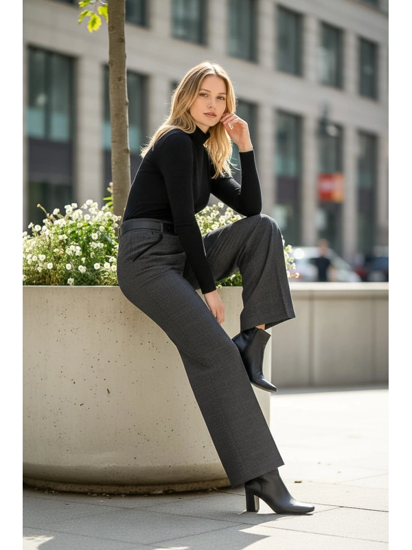 Kadın Antrasit Pantolon