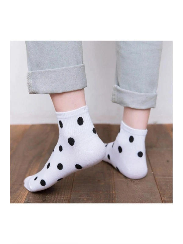 5’li Kadın Desenli Patik Çorap