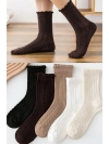 5 Çift Örgü Desenli Kadın Çorap