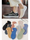 Unisex 10 Çift Görünmez Renkli Çorap