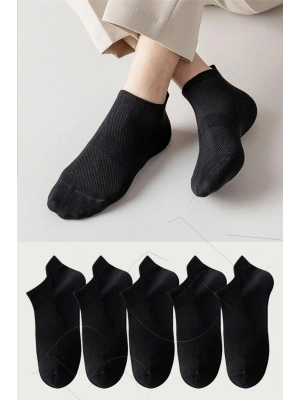 Unisex Spor Patik Renkli 5’li Çorap