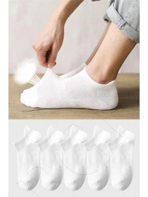 Unisex Spor Patik Renkli 5’li Çorap