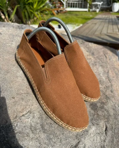 Daisy Erkek Suni Deri Taba Lastikli Espadril