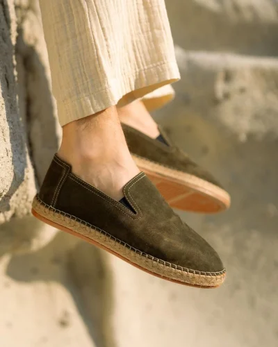 Robert Haki Hakiki Deri El Yapımı Erkek Espadril