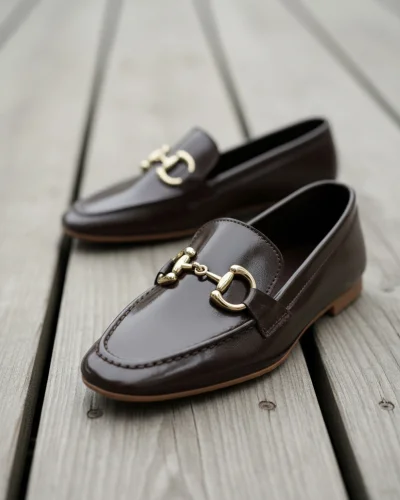 Mical Kadın Acı Kahve Kırışık Rugan Babet