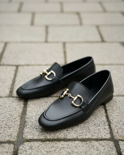 Mical Kadın Siyah Suni Deri Babet