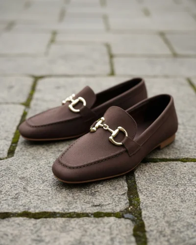 Mical Kadın Acı Kahve Süet Babet