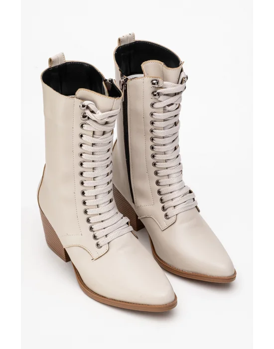 Maria Kadın Bağcıklı Postal Western Dallas Bot