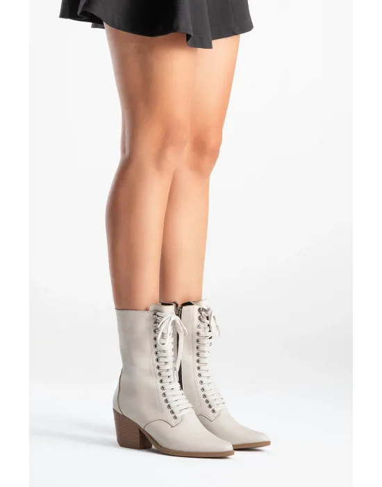 Maria Kadın Bağcıklı Postal Western Dallas Bot