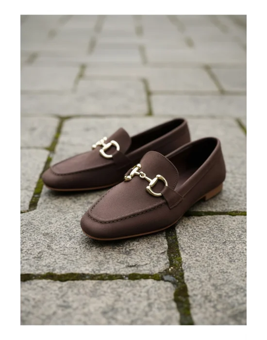 Mical Kadın Acı Kahve Süet Babet