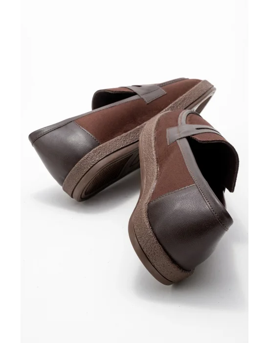 Livya Erkek Acı Kahve Süet Garnili Loafer Ayakkabı