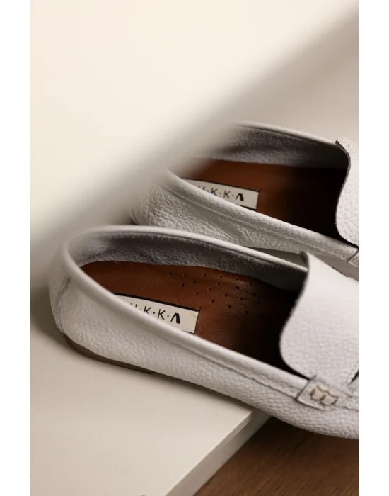 Hakiki Deri Kadın Alvin Vizyon El yapımı Babet