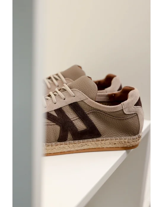 Hakiki Deri Chester Vizyon Bağcıklı Spor Espadril