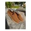 Lotus Erkek Suni Deri Taba Loafer Espadril