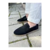Daisy Erkek Suni Deri Siyah Lastikli Espadril