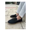 Daisy Erkek Suni Deri Siyah Lastikli Espadril