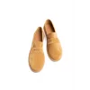 Erkek Hakiki Deri Camel Loafer Kauçuk taban Günlük Ayakkabı
