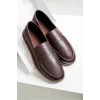 Livya Erkek Acı Kahve Suni Deri Loafer Ayakkabı