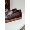 Rosa Erkek Acı Kahve Suni Deri Bağcıklı Loafer Günlük Casual Ayakkabı