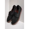 Rosa Erkek Siyah Süet Bağcıklı Loafer Günlük Casual Ayakkabı