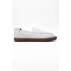 Rosa Erkek Suni Beyaz Deri Bağcıklı Loafer Günlük Casual Ayakkabı