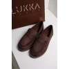 Livya Erkek Acı Kahve Süet Loafer Ayakkabı