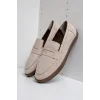 Livya Erkek Bej Süet Loafer Ayakkabı