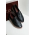 Rosa Erkek Siyah Suni Deri Bağcıklı Loafer Günlük Casual Ayakkabı