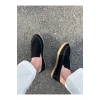 Lotus Erkek Suni Deri Siyah Loafer Espadril