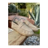 Lotus Erkek Suni Deri Bej Loafer Espadril
